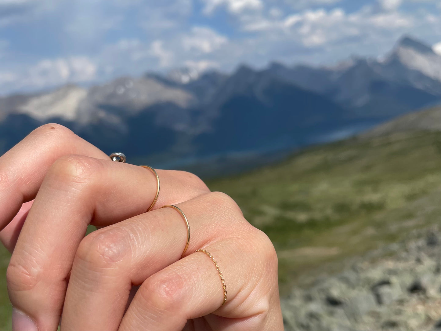 Pinky Cable Chain Ring